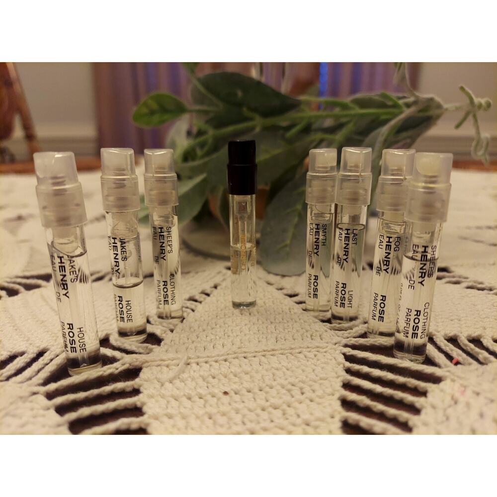 Henry Rose/Carbone Eau de Parfum Sample Sprays Lot .05oz, 1.5ml 9 Samples Total